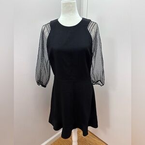 Mesh Sleeve Dress